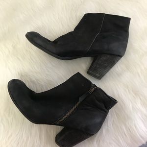 Black BP Nordstrom Zipper Ankle Boot heels